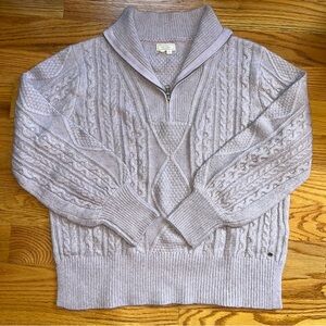 Fat face holly half neck sweater in lavender purple size 12